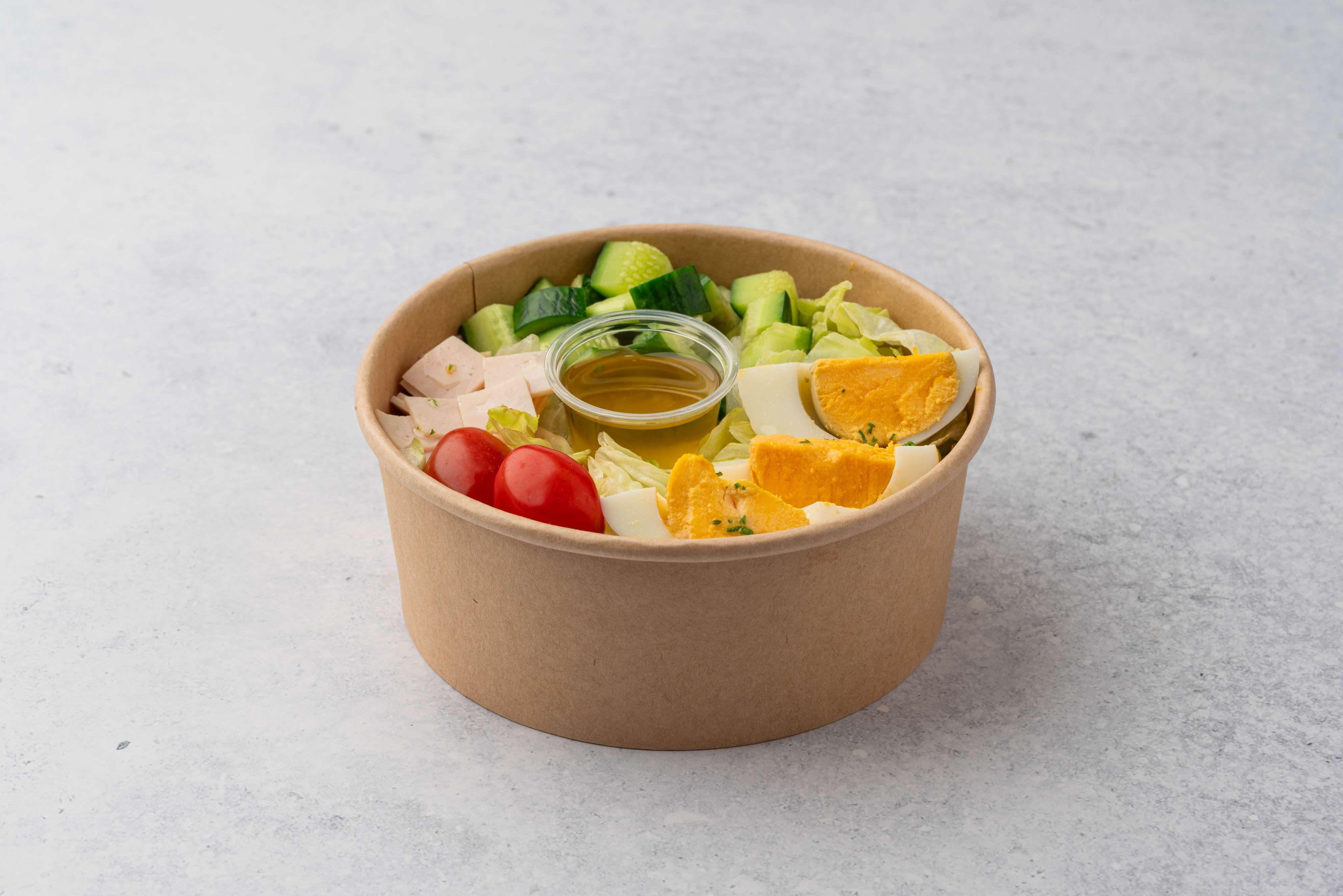 Turkey Club Salad With Egg